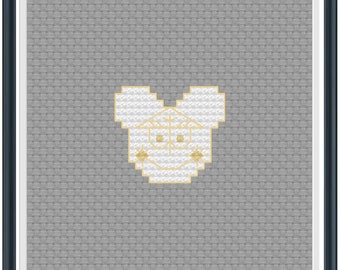 Mouse Ears Small World Clock Stitch Pattern .PDF - Instant Download
