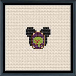 Mouse Ears Fairest Queen Cross Stitch Pattern .PDF - Instant Download