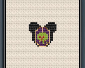 Mouse Ears Fairest Queen Cross Stitch Pattern .PDF - Instant Download