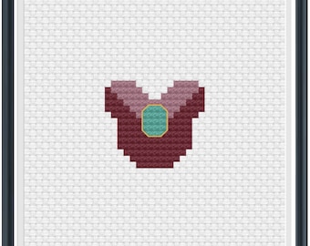 Mouse Ears Lady Tremaine Cross Stitch Pattern .PDF - Instant Download