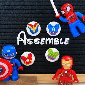 Mouse Ears Superhero Cross Stitch Pattern .PDF - Instant Download