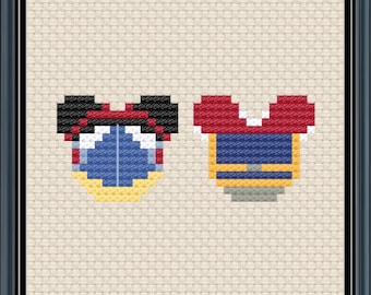 Mouse Ears Fairest Princess Cross Stitch Pattern .PDF - Instant Download