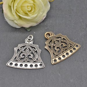 Wikinger Kettenverteiler - Replika aus Bronze - 2 Stück - Mittelalter Schmuck für Reenactment
