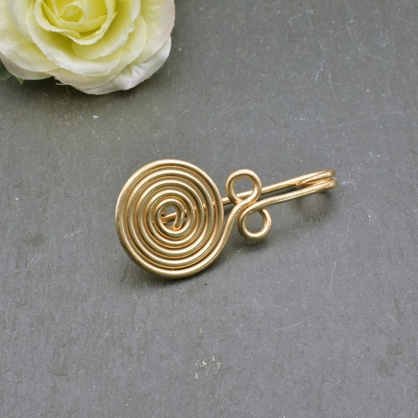 Bronze Age spiral brooch replica - Celtic jewelry for the peplos - Clasp for the Celtic woman by BELANAS SCHATZKISTE