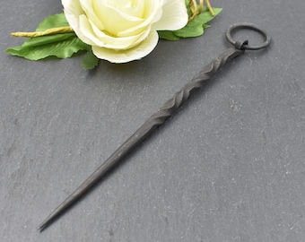 Hand forged robe needle of the Rus Vikings - Medieval ring pin length approx 16 cm / 6.3 inches from BELANAS SCHATZKISTE