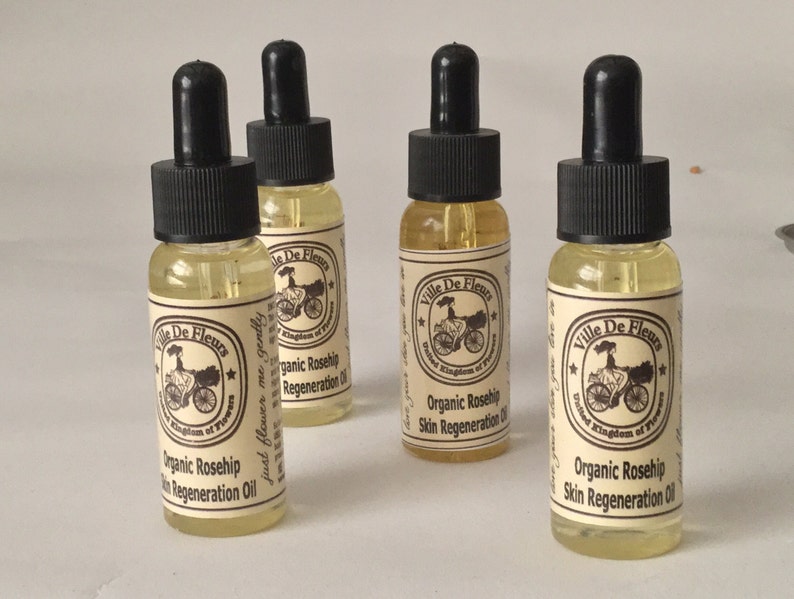 Organic Rosehip Skin Regeneration Face Oil for Fine Lines Etsy