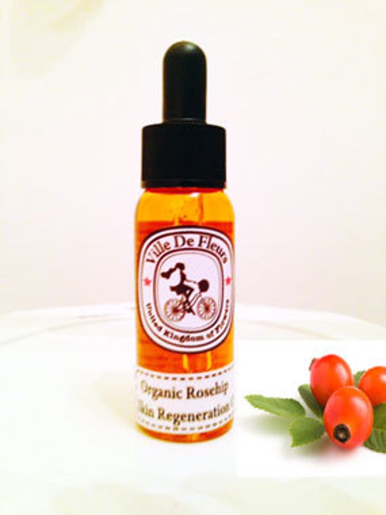 Organic Rosehip Skin Regeneration Face Oil for Fine Lines Etsy