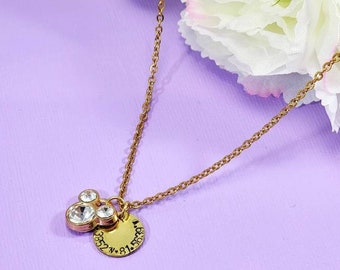 Magic Kingdom Necklace • Disney World Coordinates Necklace • Gold Mickey Necklace • Magic Kingdom Coordinates Necklace • Disney Trip •