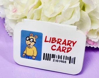 Library Card bookmark • Magnetic Bookmark • Bookish Gifts • Page Marker • Bookworm Gifts • Paper Magnet Bookmark • Librarian Gifts