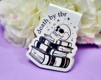 Death by TBR bookmark • Magnetic Bookmark • Bookish Gifts • Page Marker • Bookworm Gifts • Paper Magnet Bookmark