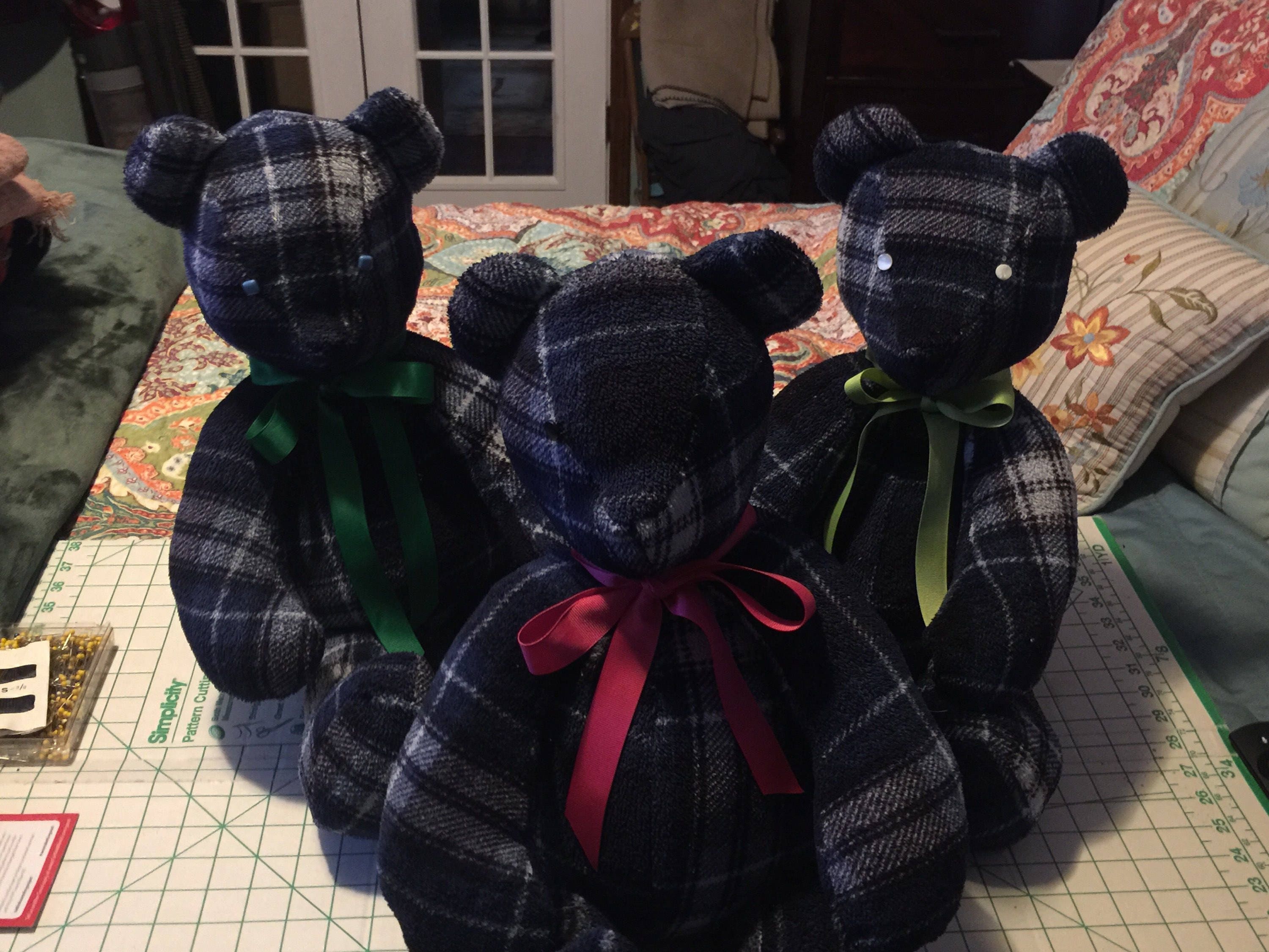 Memory Bears made from loved one's clothing or other fabrics – Pillows By  Jane