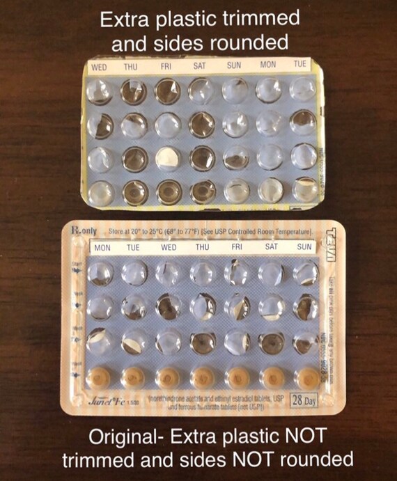 Black Birth Control Case Birth Control Case Pill Case Etsy