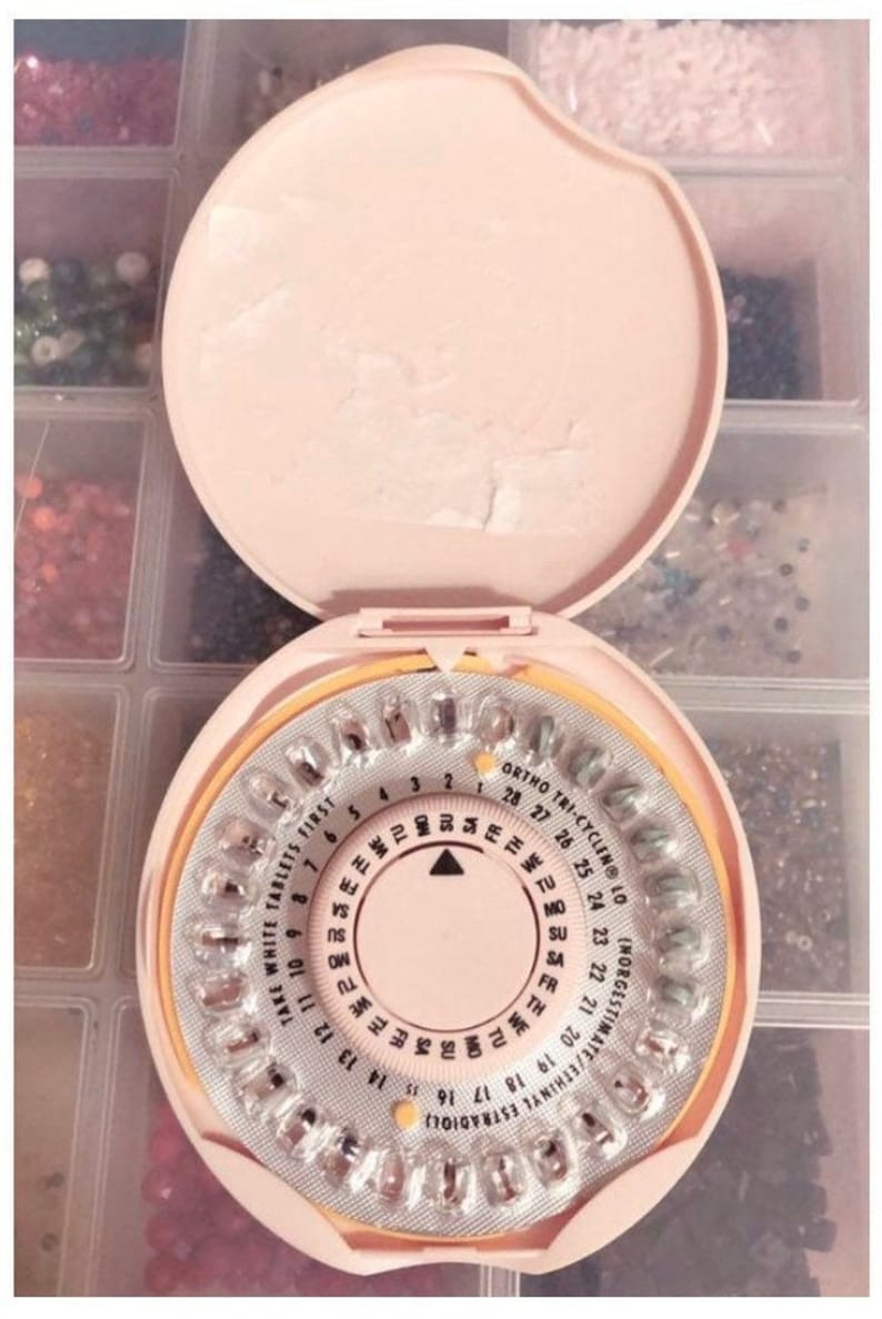 Daisy Birth Control Case Daisy Pill Case Daisy Pill Holder Etsy