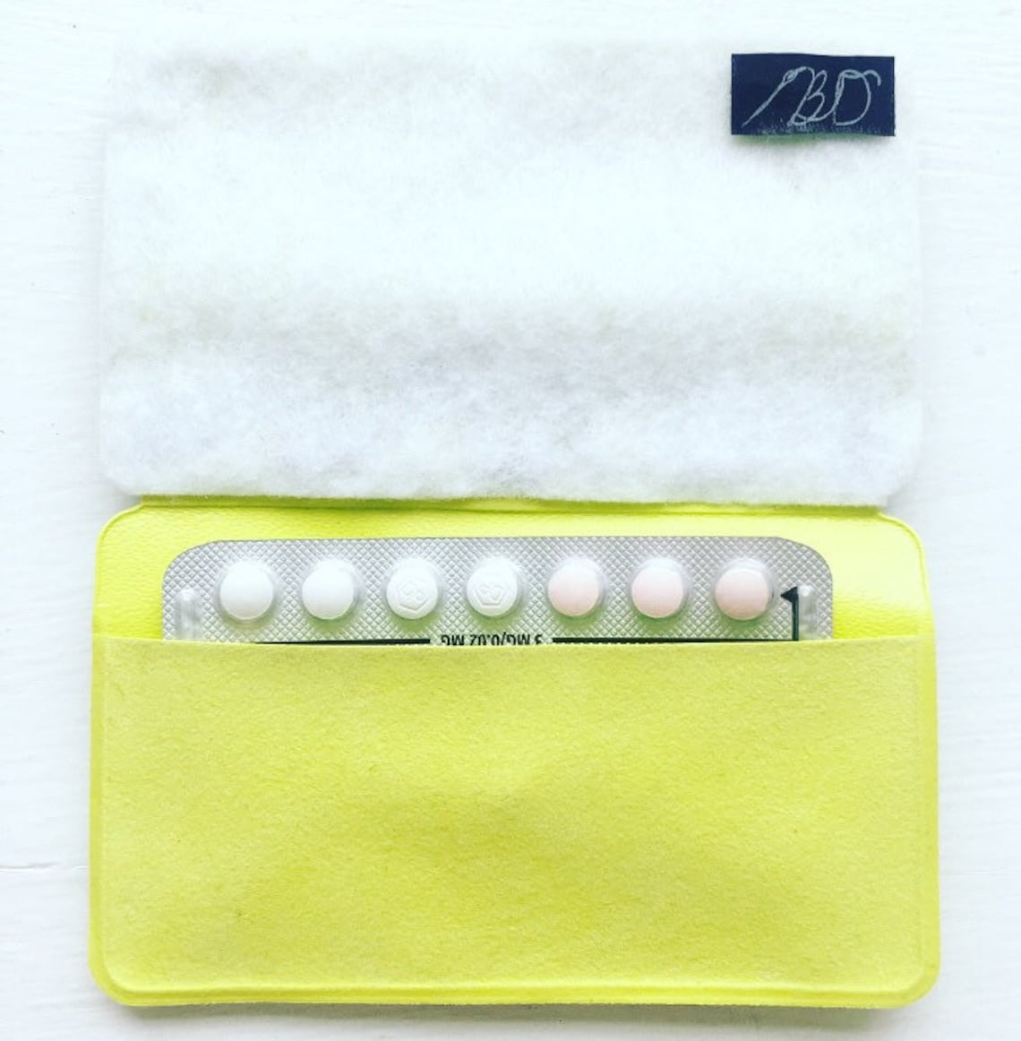 Purple Birth Control Case Beaded Birth Control Case Purple Etsy