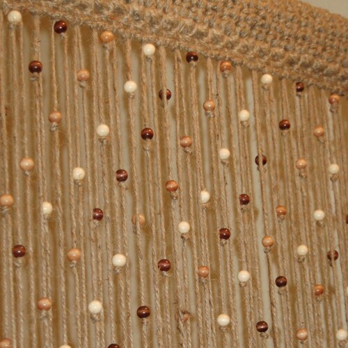 Natural Jute Crochet Curtain Door, Beaded Door Curtain Ideas