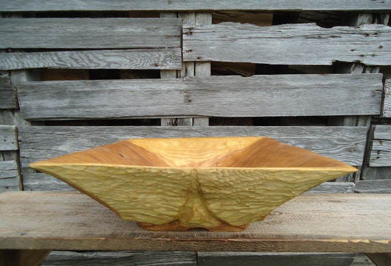 Wedding gift Natural bowl Anniversary gift Art Wood serving bowl Wood bowl Hand carved wood bowl Wooden Kitchen gift Ash Wood bowl