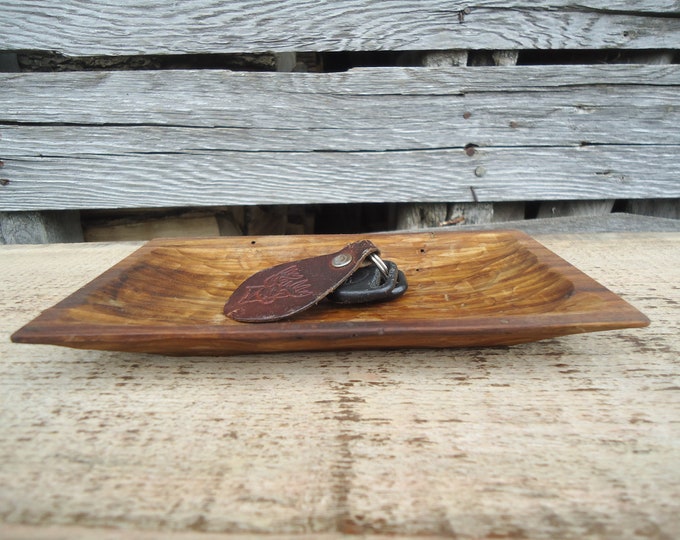 Butternut Wood Tray Wood Tray Wood Key Tray Office Decor Etsy