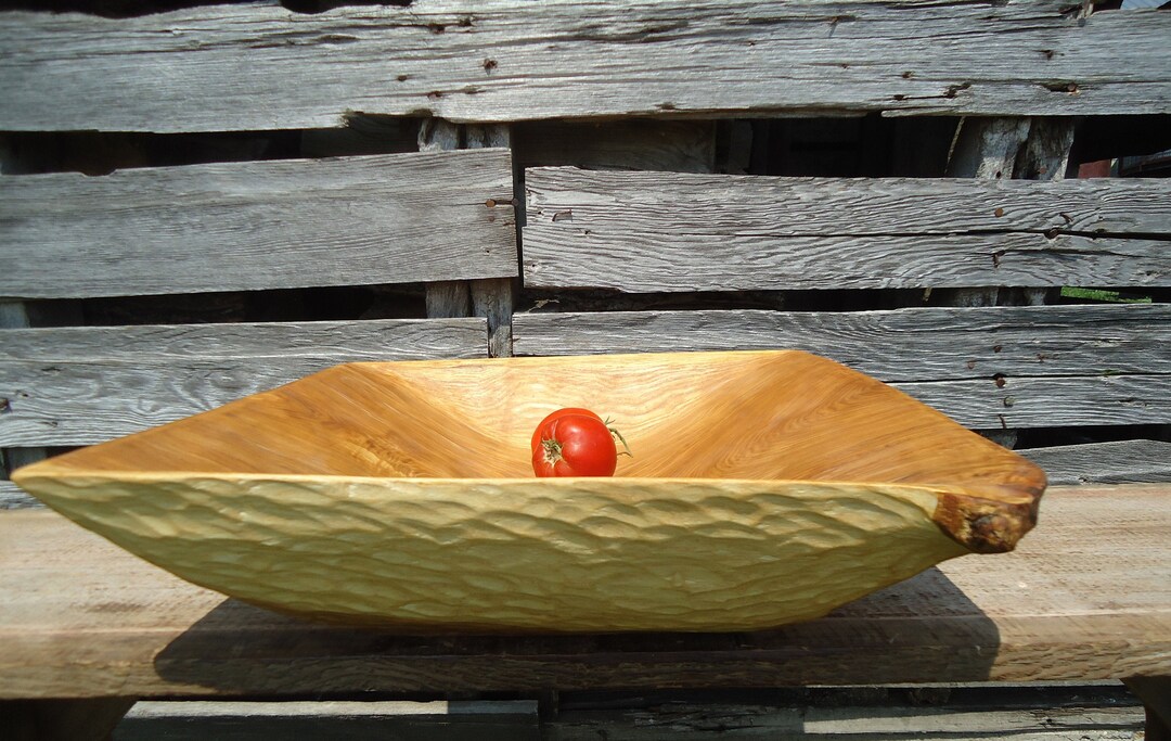 Large Wood Bowl, Wood Centerpiece Bowl, Dough Bowl, Big Wood Bowl