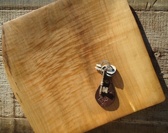 Tiger Maple wood tray, Wood jewelry dish, Gifts for her, Hand carved Maple tray, Anniversary gift, Hand carved Maple, Wood carving, Wood art