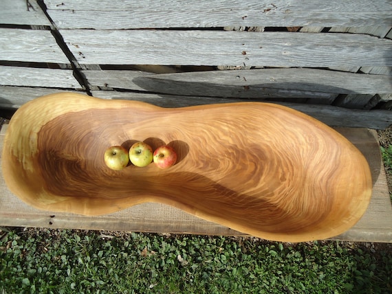 Wedding gift Natural bowl Anniversary gift Art Wood serving bowl Wood bowl Hand carved wood bowl Wooden Kitchen gift Ash Wood bowl