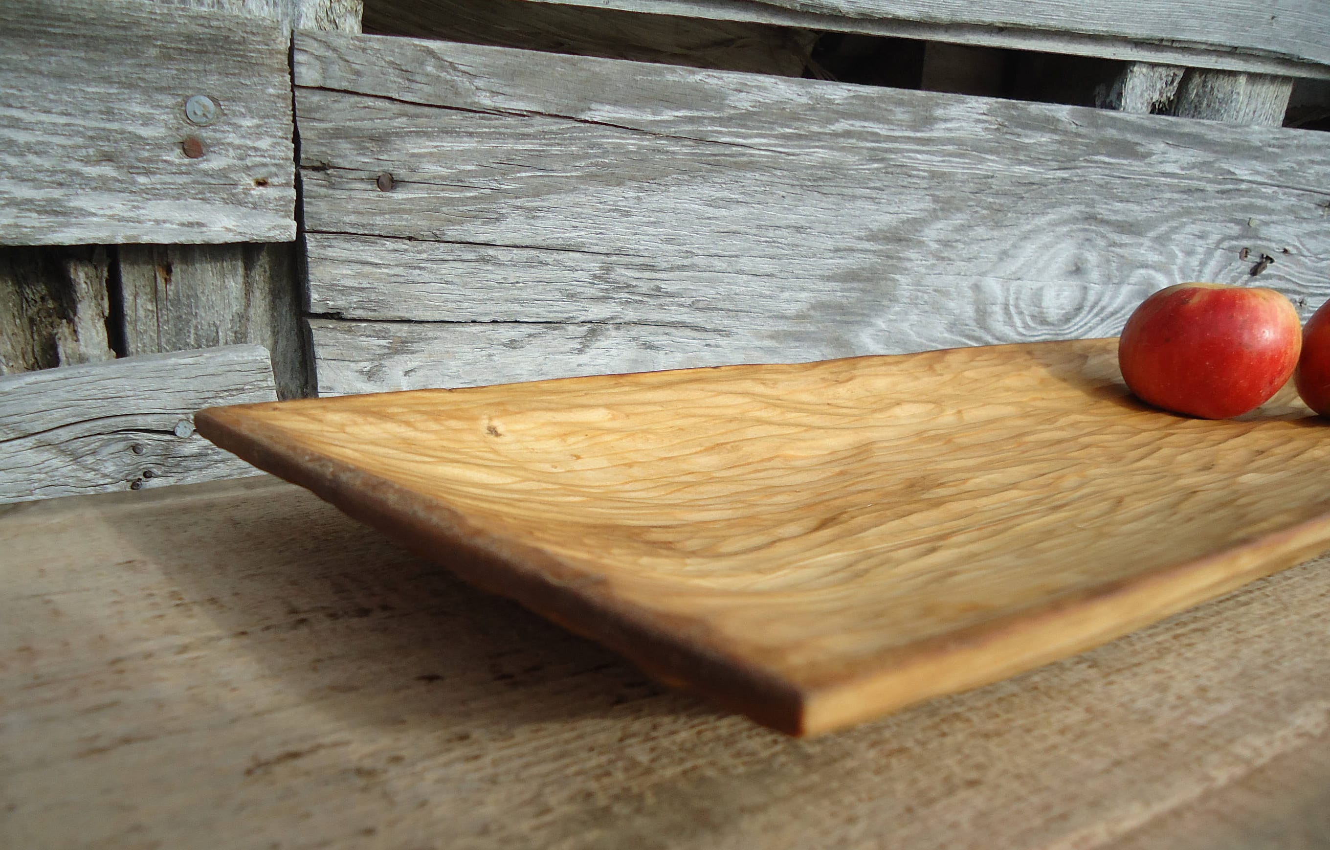 Carved wood Tray Basswood Tray Long wood tray Wood Etsy