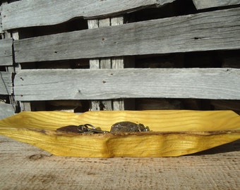 Mulberry wood tray, Small Mulberry bowl, Hand carved tray, Small wood bowl, Long wood tray, Wood key tray, Carved wood bowl, Wood Tray, Art