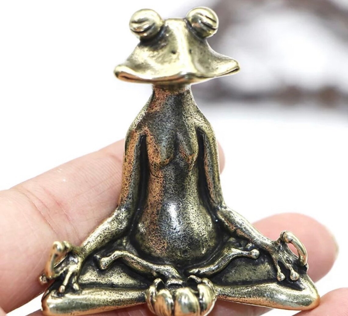 Zen Frog Incense Burner HandMade from Molten Bronze Each Etsy