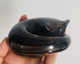 Tortoiseshell Cat, Glass Sculpture, - Etsy