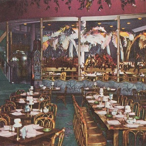 Chicago, Illinois Carte Postale Shangri-La America's Romantic Restaurant Tiki Vers 1950