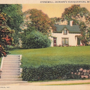 Winchester, Virginie Carte postale Quartier général confédéré de Stonewall Jackson vers les années 1930