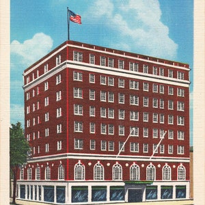 Anderson, South Carolina Postcard John C. Calhoun Hotel c 1940s