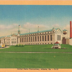 Atlanta, Géorgie Carte postale Pénitencier des États-Unis Vers les années 1940