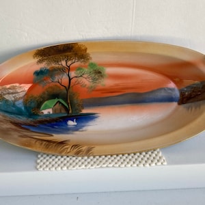 Noritake Lake Scene - Etsy
