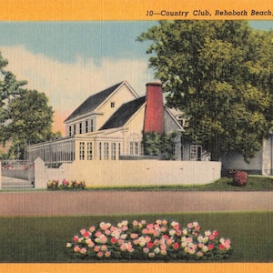 Rehoboth Beach, Delaware Carte postale Country Club Linge Vers 1953