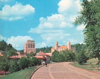 Hot Springs National Park Arkansas Postcard Greetings Chrome c 1963