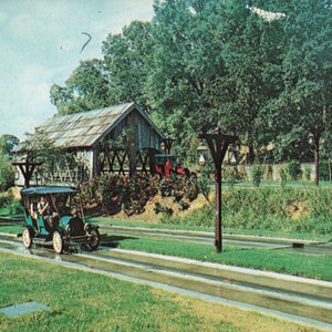 Carte postale d'Atlanta, Géorgie, six drapeaux au-dessus de la Géorgie Hanson Auto Vers 1965 et plus