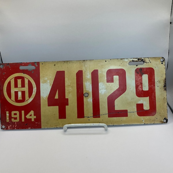 1914 License Plate - Etsy