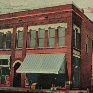 Carte postale Marion, Alabama, cachet du temple maçonnique 1929
