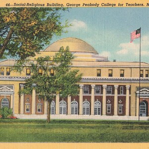Nashville, Tennessee Carte postale Bâtiment socio-religieux, George Peabody College for Teachers, Nashville, Tennessee Vers 1934