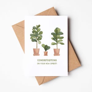 Congratulations on Your New Sprout | Baby Shower Card | Blank Greeting Card