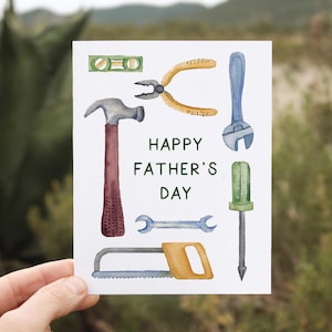Happy Father’s Day Card for Dad Who Can Fix Anything | DIY Dad, Contractor, Craftsman, Handyman, & Woodworking Grandpa