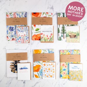 Happy Mother's Day Card | So Thankful for Mom Wildflowers Poppies | Sweet Watercolor Affirmation mothers day from son, daughter