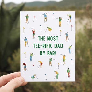 Funny Father's Day Golf Card | Golf Pun Watercolor Card for Dad | Funny Father’s Day Greeting for Golfers | Gifts for dad grandpa