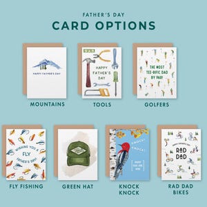Carte de golf drôle pour la fête des pères | Aquarelle de jeu de mots de golf pour papa | Salutation amusante pour la fête des pères pour les golfeurs | Cadeaux pour papa et grand-père image 9