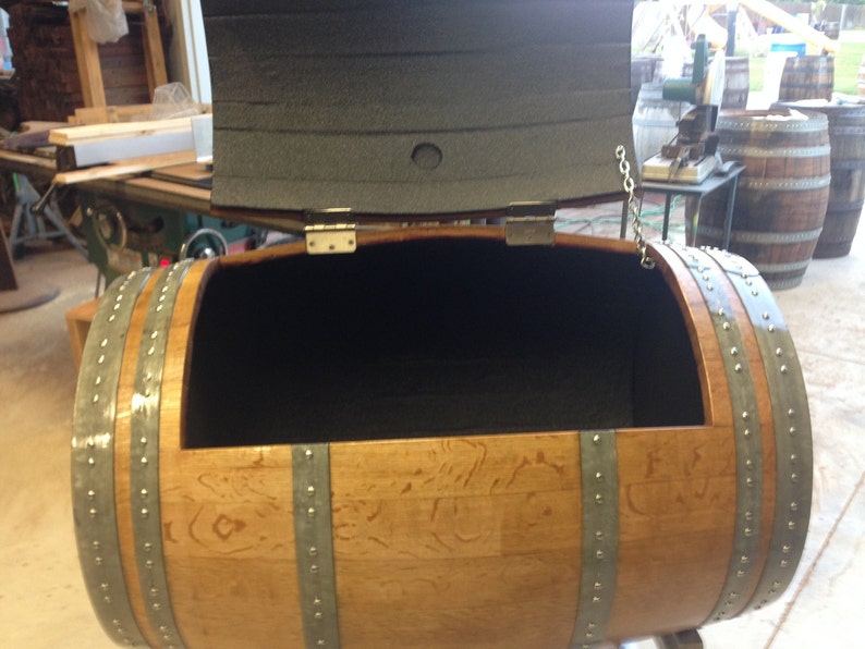 French Oak Wine Barrel Ice Chest Etsy
