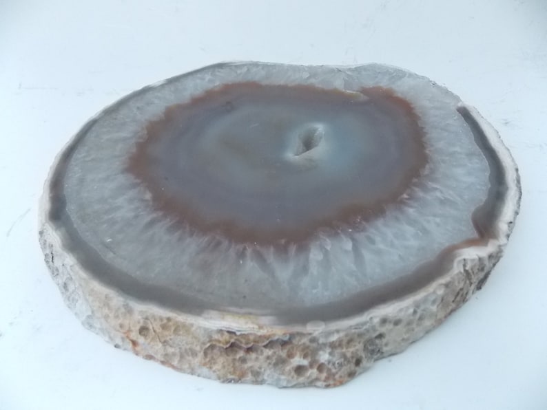 Vintage Agate Round Earth Tone Slab
