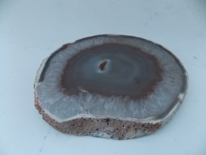 Vintage Agate Round Earth Tone Slab