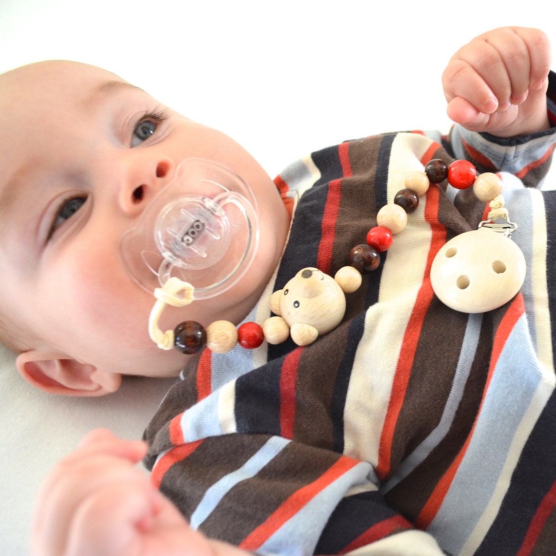 Pacifier clip beaded pacifier clip pacifier holder custom Etsy