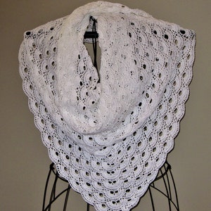 hand crochet bridal shawl