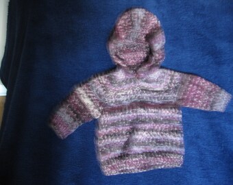 Bebé de punto, suéter con capucha, tamaño 3-6months